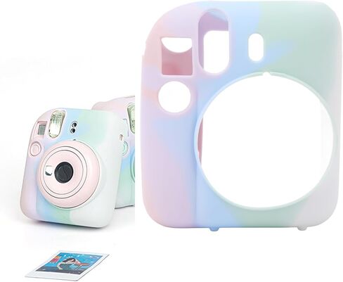 علبة السيليكون الواقية لكاميرا Instax Mini 12 ، قشرة الإسكان الناعمة رقيقة رفيعة للوزن الخفيف للوزن ل instax mini 12 ، الكاميرا من المطبات ، الغبار ، الزلات ، in Kuwait