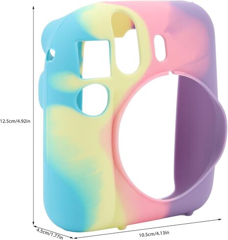 علبة السيليكون الواقية لكاميرا Instax Mini 12 ، قشرة الإسكان الناعمة رقيقة رفيعة للوزن الخفيف للوزن ل instax mini 12 ، الكاميرا من المطبات ، الغبار ، الزلات ، in Kuwait