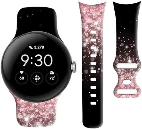 Compatible with Pixel Watch 3 41mm,Pixel Watch 2/1 Band for Women Men,Soft Silicone Sport Adjustable Replacement Strap for Pixel Watch 3/2/1 Accessories in Saudi Arabia