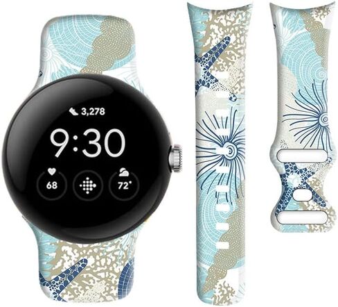 متوافق مع Pixel Watch 3 41mm ، Pixel Watch 2/1 Band للنساء ، حزام بديل قابل للتعديل للسيليكون الرياضي لمشاهدة البكسل 3/2/1 الملحقات in Saudi Arabia