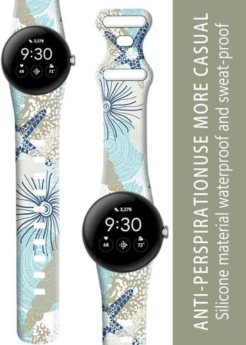 متوافق مع Pixel Watch 3 41mm ، Pixel Watch 2/1 Band للنساء ، حزام بديل قابل للتعديل للسيليكون الرياضي لمشاهدة البكسل 3/2/1 الملحقات in Saudi Arabia