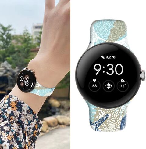متوافق مع Pixel Watch 3 41mm ، Pixel Watch 2/1 Band للنساء ، حزام بديل قابل للتعديل للسيليكون الرياضي لمشاهدة البكسل 3/2/1 الملحقات in Saudi Arabia