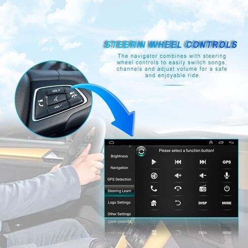 CAMECHO 2+64G 10.1" Rotatable Single Din Car Stereo with Wireless CarPlay Wireless Android Auto, Android 13 Radio Touchscreen Car Radio with Bluetooth, GPS, WiFi, Bluetooth, FM/RDS + Rear Camera + MIC in Saudi Arabia