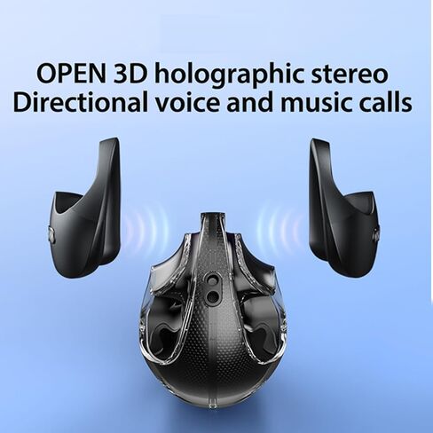 Miniso X15 Pro Open Open Ear Headphone Bluetooth 5.4 OWS معلقة سماعات أذن لاسلكية مع earhooks IPX5 مقاومة للماء يركض سبورت بلوتوث لركض ، القيادة الآمنة ، العمل الأرجواني （no ai）） in Kuwait