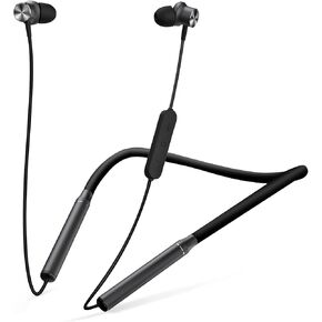 Neckband Bluetooth 5.0 Headphones Wireless Earbuds with Microphone, Deep Bass Stereo with 10mm Driver, 24H Playtime, Portable Magnetic, Clear Calls, Lightweight Comfortable in-Ear Fit -Black