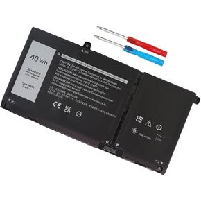 40Wh JK6Y6 Battery Replacement for Dell Latitude 3410 3510 Vostro 5300 5301 5401 5402 5501 Inspiron 5406 7405 5401 5402 5408 5409 5508 5400 7300 7500 2-in-1 Silver Series H5CKD 0C5KG6 0CF5RH 11.25V