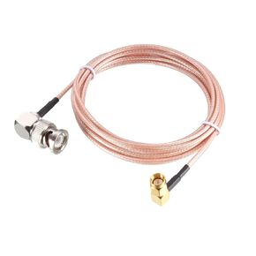 uxcell BNC Male Right Angle to SMA Male Right Angle RG316 Coaxial Cable 1.83Meter/6Ft for Ham Radio,Audio to Antennas,Wireless LAN Devices