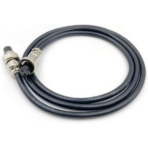 3.28 ft GX12 2 Pin Double Female Head Aviation Cordset, GX12 2Pins Female to Female Connector Electrical Cable Panel Mount Circular Metal Aviation Adapter Cordset for Ships 20AWG (1meter)