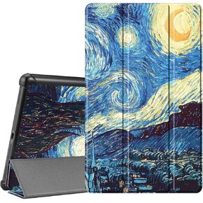 Fintie SlimShell Case for Samsung Galaxy Tab A 10.1 2019 Model SM-T510/T515/T517, Ultra Thin Lightweight Stand Cover, Starry Night