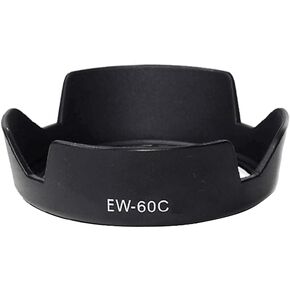 Camera Lens Hood Compatible for Canon T8i 4000D 2000D Camera w/EF-S 18-55mm f/3.5-5.6 Lens, (Replace EW-60C)