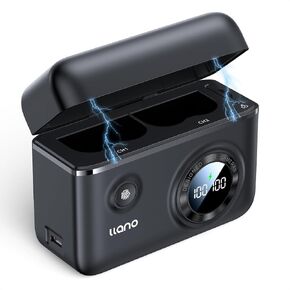 llano EN-EL3e / EN-EL3 / EN-EL3a 18W PD USB-C Dual Fast Charger for Nikon D90 D700 D80 D50 D70 D70s D100 D200 D300 D300S Digital SLR Cameras