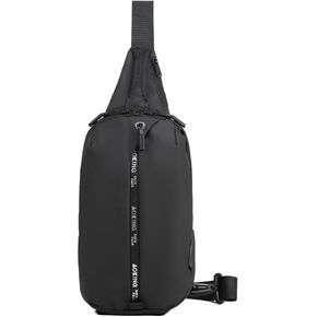 AOKING Mens Sling Bag, Waterproof Cross Body Bag Men's Shoulder Bags Crossbody Sling Backpack, Lightweight One Strap Backpack(8.3x4.7x14.2inches)