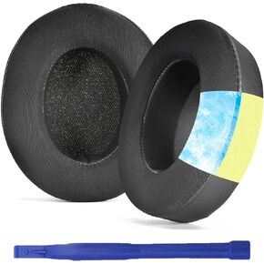 Upgrade Cooling Gel Studio Pro Earpads Replacement Ear Pads Cushion for Beats Studio Pro Wireless Headphones, Studio Pro Earpads with Softer Protein Leather and High Density Memory Foam - Black