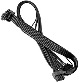 12VHPWR 90 Degree PCI-e Cable Angled 600W PCIe 5.0 Dual 8 Pin to 16 Pin Power Cable for EVGA G/G+ / P/P+ / T - Type-B RTX4090/RTX4080/RTX4070/RTX4060/RTX3090ti