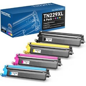 colorfly Compatible TN229XL Toner Cartridges Replacement for Brother TN229XL Toner Cartridges Printer Toner TN229XL V XXL Use with MFC-L3780CDW HL-L3280CDW HL-L3220CDW HL-L3295CDW (1BK, 1C, 1M, 1Y)