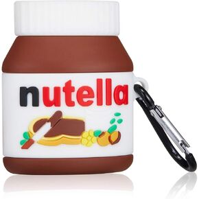 Oqplog for Airpod 2/1 Case - Chocolate Bottle, Food Design Cute 3D Cartoon Funny Kawaii for Airpods 1st 2nd Soft Silicone Cover Fashion Cool Fun Stylish Air Pods Cases for Girls Women Boys Girly Teen