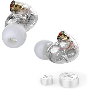 PRO Ear Head Replacement for SE215 SE315 SE846 SE535 SE425 LZ A4 A5 UE900 Pro Earbuds Earphone MMCX Cable (Clear)