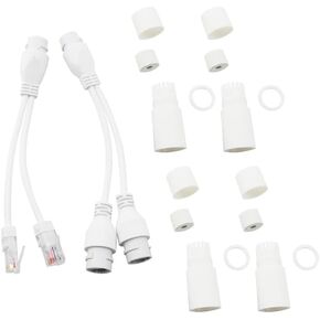 Waterproof POE Combiner Splitter Adapter Run 2 IP Cameras on 1 Cable