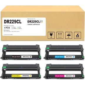 DR229CL Drum Unit Compatible Replacement for Brother DR 229 DR-229CL DR229CL Drum Unit to Use with HL-L3300CDW HL-L3280CDW HL-L3220CDW MFC-L3720CDW MFC-L3780CDW (4 Pack)