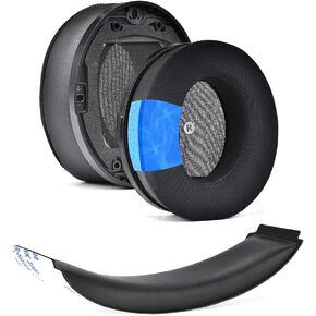 Cooling Gel Earpads Replacement Ear Pads Headband Cover for Audeze Penrose/Penrose X/Mobius Headphones Earpads Cushions Ice Earmuffs Headstrap Pad Repair Part for HyperX Cloud Orbit S Headset