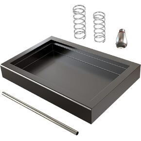 Low Profile Drip Tray One Hole Steam Tip and 9 Bar 6 Bar OPV Spring Modification Kit compatible with Gaggia Classic Pro
