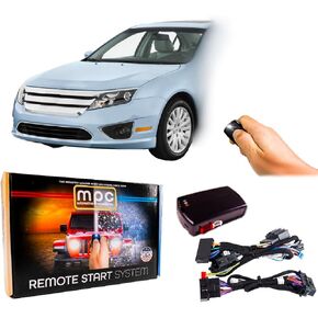 MPC Factory Remote Activated Remote Start Kit Compatible with 2010-2012 Ford Fusion - Plug & Play - Key-to-Start - Gas - Firmware Preloaded