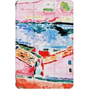 Berkin Arts Samsung Galaxy Compatible with Tab S6 Lite Case 10.4 Inch Model SM-P610/P613/P615/P619Tri-Fold Stand Cover Fauvism Vibrant Expressive Colorful (View of Collioure by Matisse)