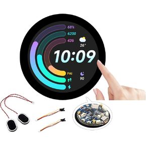 ESP32-S3 Development Board with 1.85inch Round Touch Screen IPS Display 360×360, 32-bit LX7 Dual-Core Processor Up to 240MHz, Accelerometer and Gyroscope Sensor