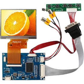 3.5 inch 640X480 400nit VS035T-001AT IPS LCD Screen and VGA 2AV Controller Board VS-TY54-V1