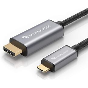 BlueRigger USB C to DisplayPort Cable for Home Office (6FT, 4K 60Hz, Thunderbolt 4, Type C, Type-C) USB-C to DP Cable Compatible with VR headsets, MacBook Pro/Air, iPad Pro, Galaxy, imac, Surface Book