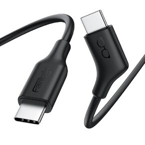 fairikabe USBC to USBC Cable 1.2M (3.9FT), 4K60Hz USB C Coaxial Display Cable for VR Glasses USB-C Monitor Portable Monitors, USB 3.2 GEN 2 10GB USB C Data Transfer Cable 60W Charging Cable