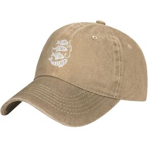 Funny Fishing Cap Here Fishy Fishy Fishy Hat for Men Dad Hat Cute Caps