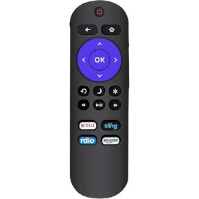 Universal Replacement Roku TV Remote, Compatible with Onn/TCL/Haier/Hitachi/LG/Sanyo/JVC/Magnavox/RCA/Philips/Westinghouse/Element Roku Built-in Smart TV