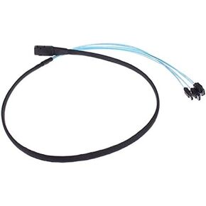 Cablecc Internal Mini SAS SFF-8087Host to 4 SATA 7pin Target Hard Disk 6Gbps Data Server Raid Cable 100CM