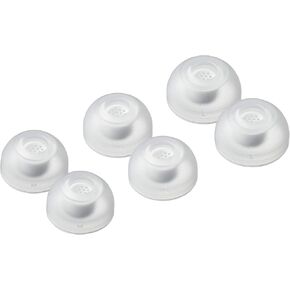 AZLA SednaEarfit MAX TWS 6 Earbud Tips for Wireless Headphones, Noise Canceling Earbuds Replacement Tips, White (M/ML/L)
