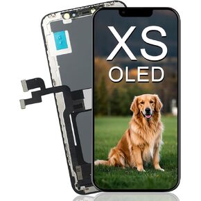 XLX for iPhone Xs Screen Replacement OLED Display 3D Touch Digtizer 5.8 Inch, Compatible with Model A1920 A2097 A2098 A2099 A2100(Real OLED,No Tools)