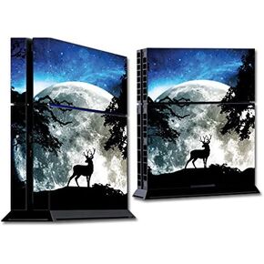 MightySkins Skin Compatible with Sony PS4 Console - Moonlight Deer | Protective, Durable, and Unique Vinyl Decal wrap Cover | Easy to Apply, Remove, and Change Styles | Made in The USA