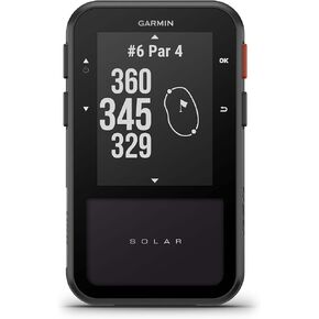 Garmin Approach® G20 Solar, GPS Golf Handheld with Solar Charging, Sunlight-Readable High Resolution Display, Built-in Magnet to Mount On Your Cart, Big Numbers for Easy Reading
