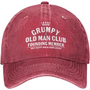Grumpys Old Man Hat Men Dad Hat Cool Hats Red