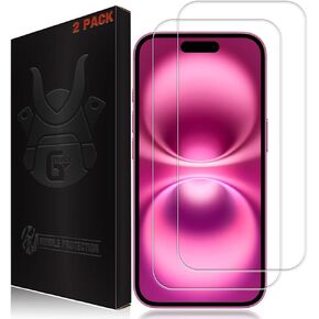 2 Pack Screen Protector for iPhone 16e (2025). 9H Tempered Glass Display Cover, Ultra Thin, Touch Responsive, Scratch Resistant, Oleophobic Coating, Phone Case Compatible