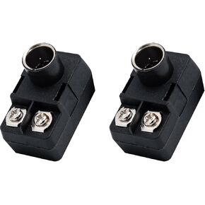 2 Pack Antenna Matching Transformer Connector 300 ohm to 75 ohm Quickly Push in The Plug TV Antenna Adapter UHF VHF FM Converter Adaptor