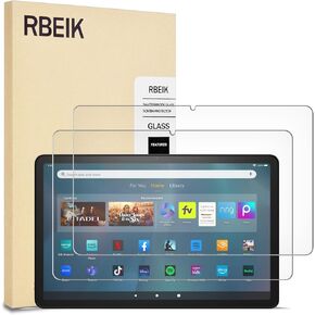 [2PACK 9H Hardness Anti-Scratch Anti-Fingerprint Glass Easy-Install Screen Protector Tempered Glass for Amazon Fire Max 11 Tablet