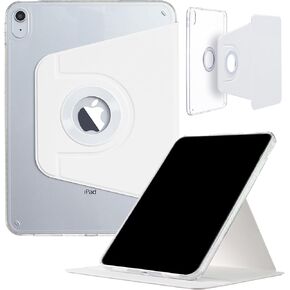 iPad Mini-7 6 (8.3'') 2024 2021 Case, DMaos Magnetic Detachable Smart Cover, 360° Rotation Foldable Stand - White