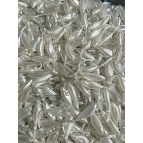 2.25" Shad Stingers, Crappie Baits, Panfish Lures, Fishing Baits for Bass, Walleye, Trout, Catfish (Pearl White)