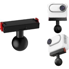1 "Ball Mount Adapter for Insta360 GO3s Magnetic Quick Mount Accessories,Compatible with RAM Ball Head Mounts B Size Double Socket Arm