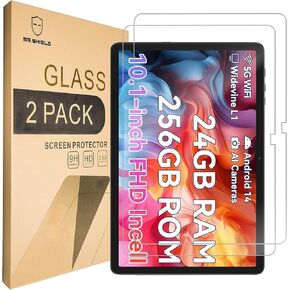 Mr.Shield Screen Protector compatible with BESTTAB A20,10.1 Inch [Tempered Glass] [2-PACK] [Japan Glass with 9H Hardness]