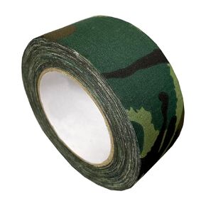 1 Roll Camouflage Tape Forest Color 2'' Wide Durable Concealment Tape 10 Yards Length Cotton Self-Adhesive Wrap Tape for Hunting Camping Tactical Gear Outdoor Survival Tools Equipment Repair Tent