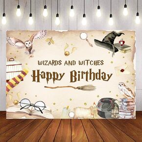 السحرة والسحرة خلفية عيد ميلاد السحرة السحرية والسحر والأساقفة حفلة عيد ميلاد الأطفال والفتيان الهالووين ديكورات عيد ميلاد الزخارف (7x5ft) in Kuwait