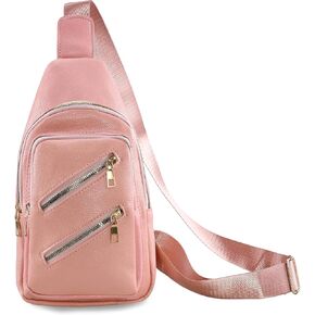 Sorexuber Sling Bag for Women Men Leather Crossbody Bags Fanny Pack Chest Bag for Travel Anti Theft,Crossbody Bag for Women