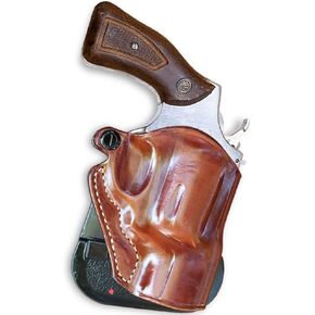 Premium Leather OWB Paddle Holster Open Top, Custom Fit Rossi 38 Special 5-Shot Revolver 2" Barrel, Right Hand Draw, Brown Color #1387#